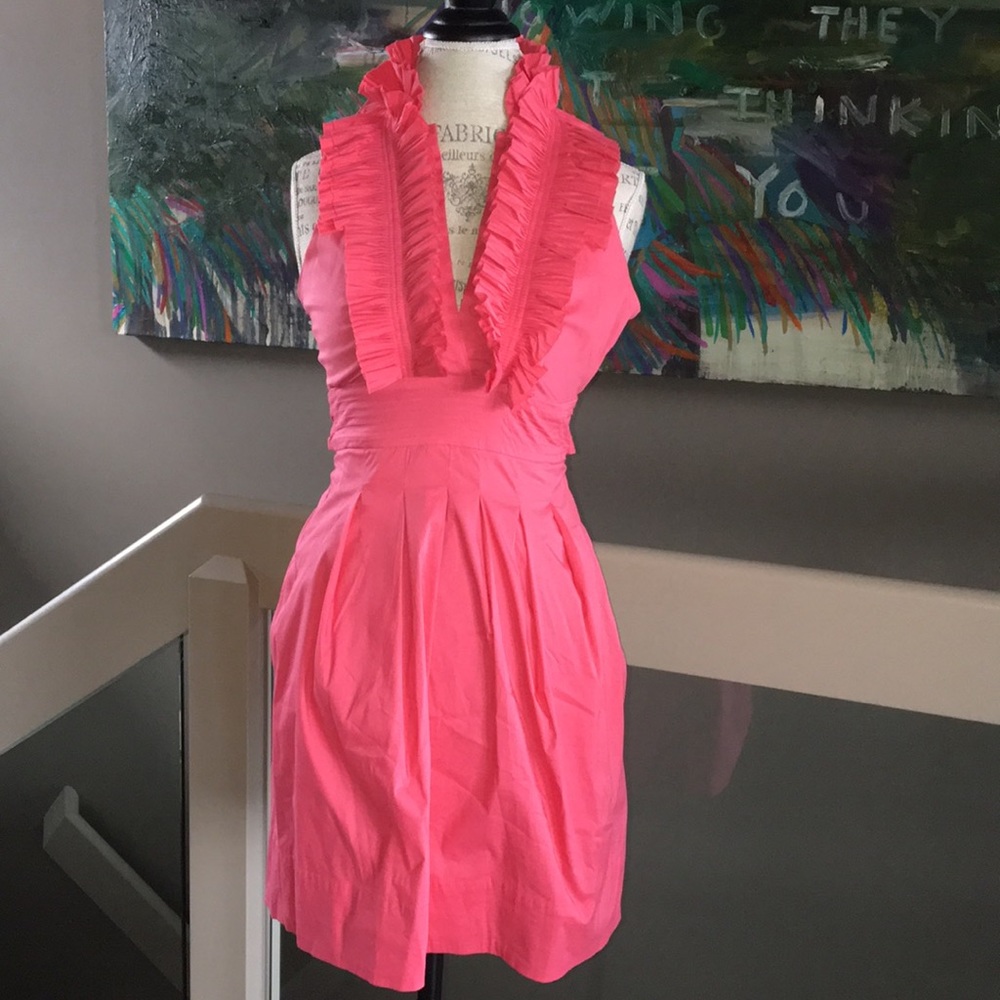 🎀BCBGAzaria ruffle dress🎀